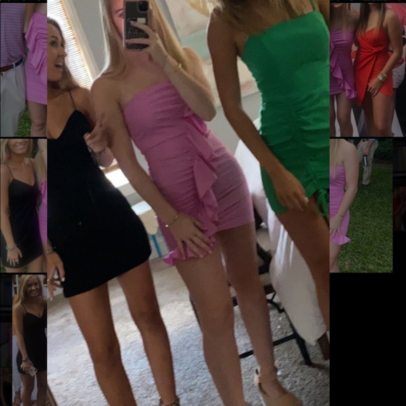 Superdown Indy ruffle front mini dress - Picture 3 of 6